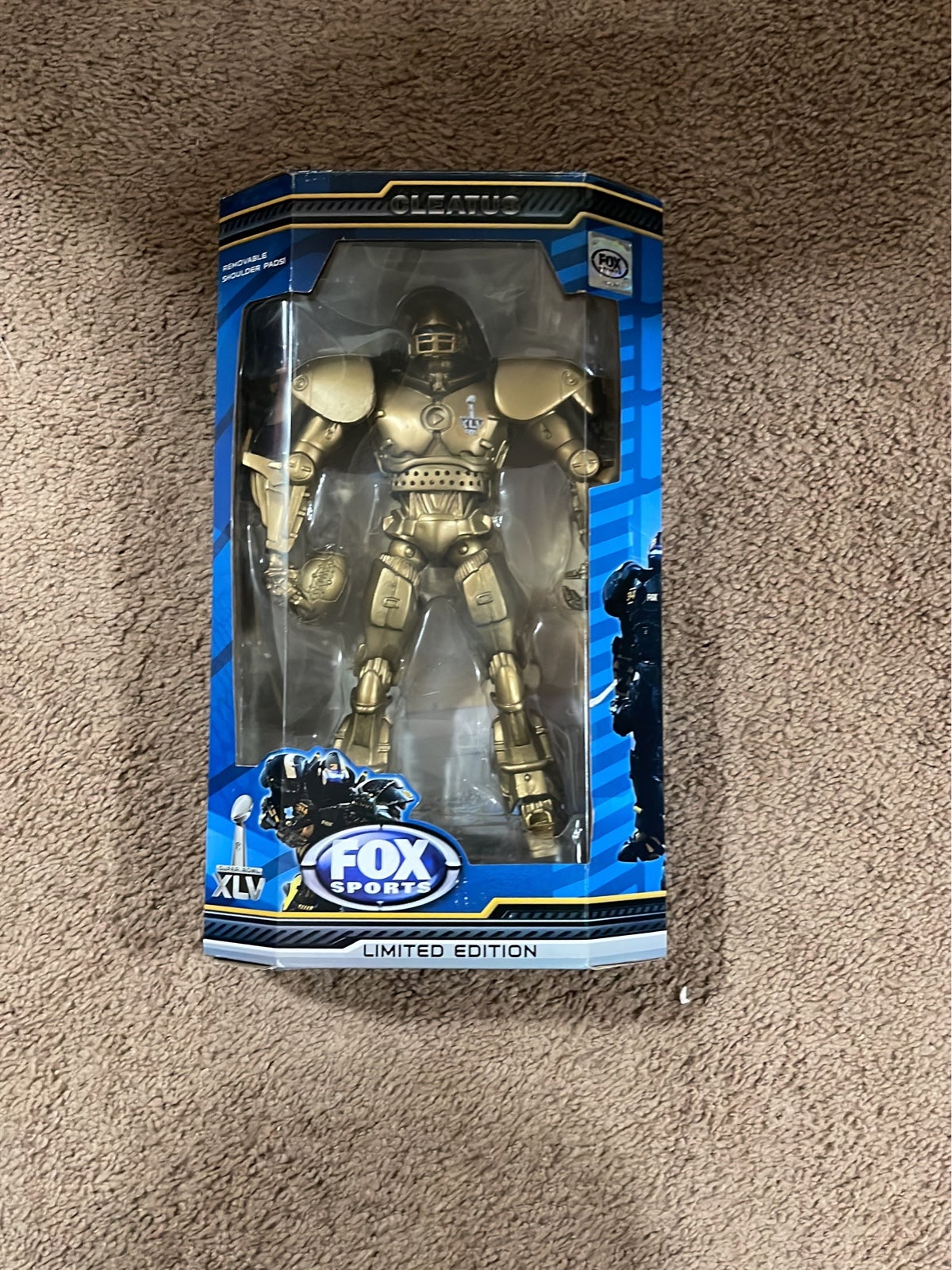 Cleatus Fox sports robot Super Bowl limited edition
