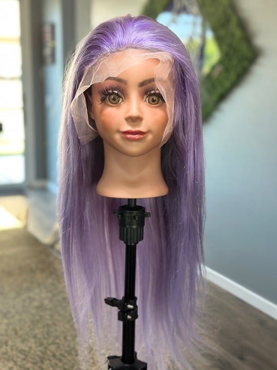 26 Purple LF Human Hair Wig [SAVASANA]