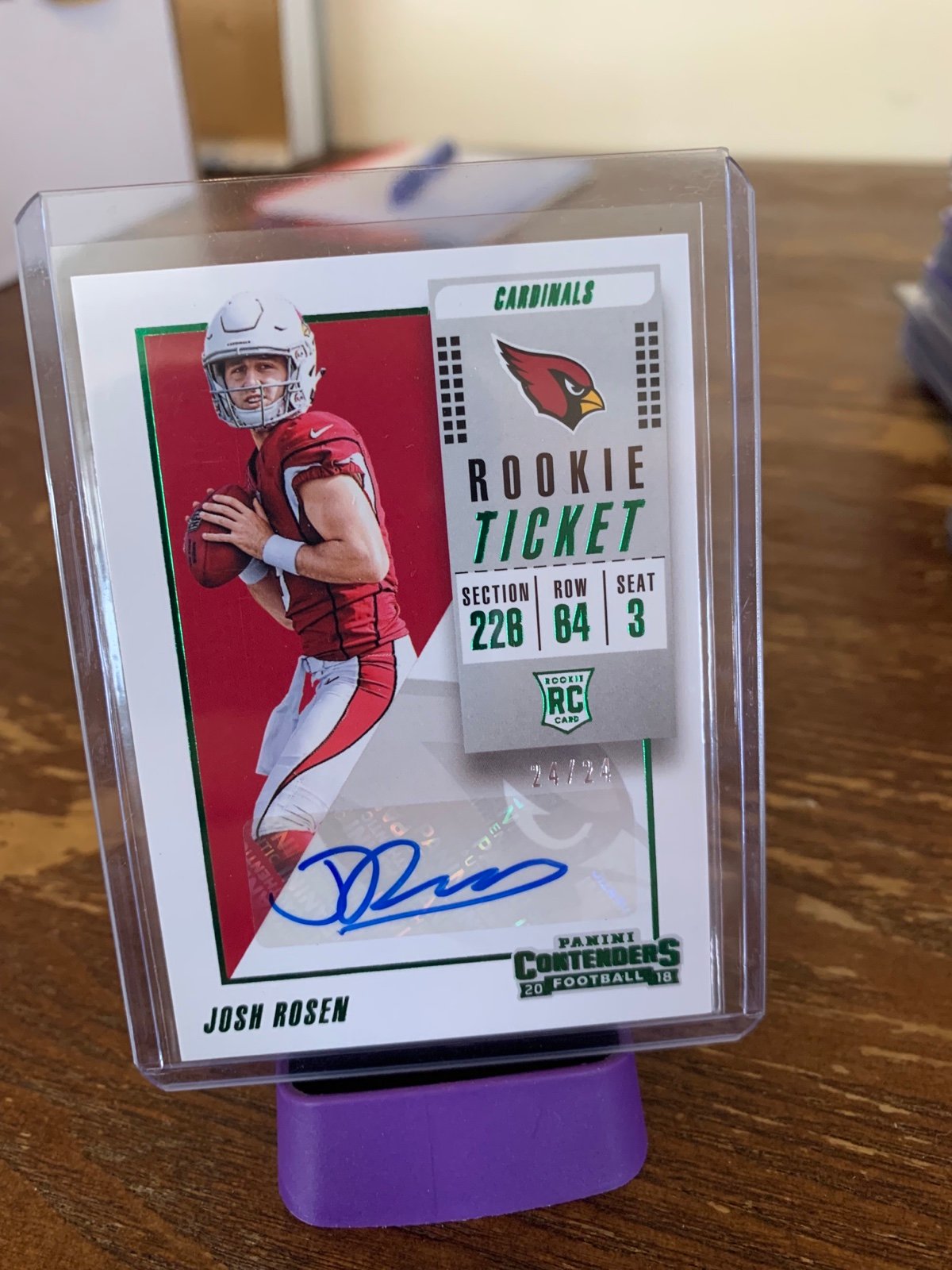 Josh Rosen Rookie Auto /24