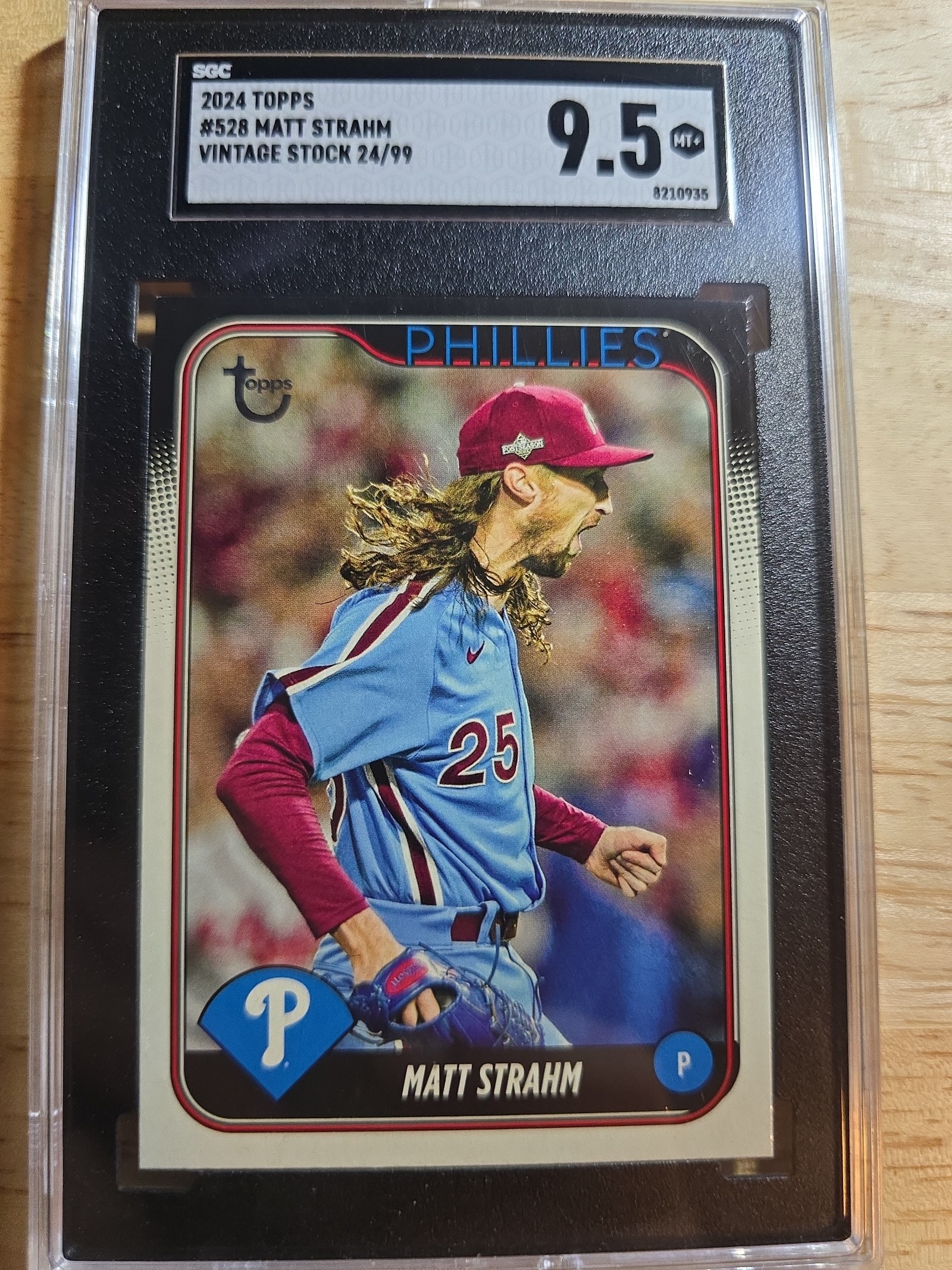 2024 Topps Series 2 -Vintage Stock #528 Matt Strahm 24/99 SGC 9.5 All-Star POP 2
