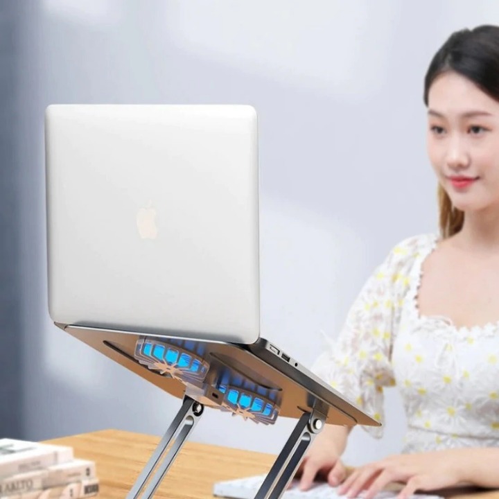 Foldable Laptop Stand With Cooling Fan