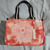 NWT MARC JACOBS Signet Tie Dye Canvas Tote Bag Melon