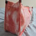 NWT MARC JACOBS Signet Tie Dye Canvas Tote Bag Melon