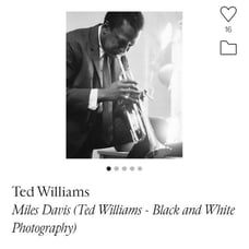 Miles Davis Poster 1956 24x36 Ted Williams Photography At The Civic Opera House