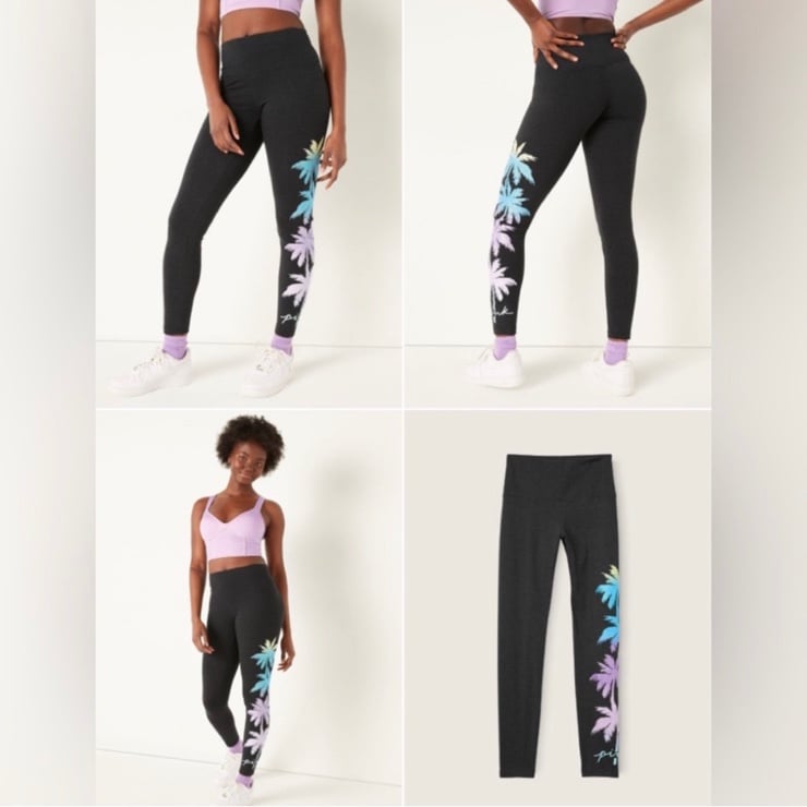 PINK COTTON HIGH-WAIST LEGGING