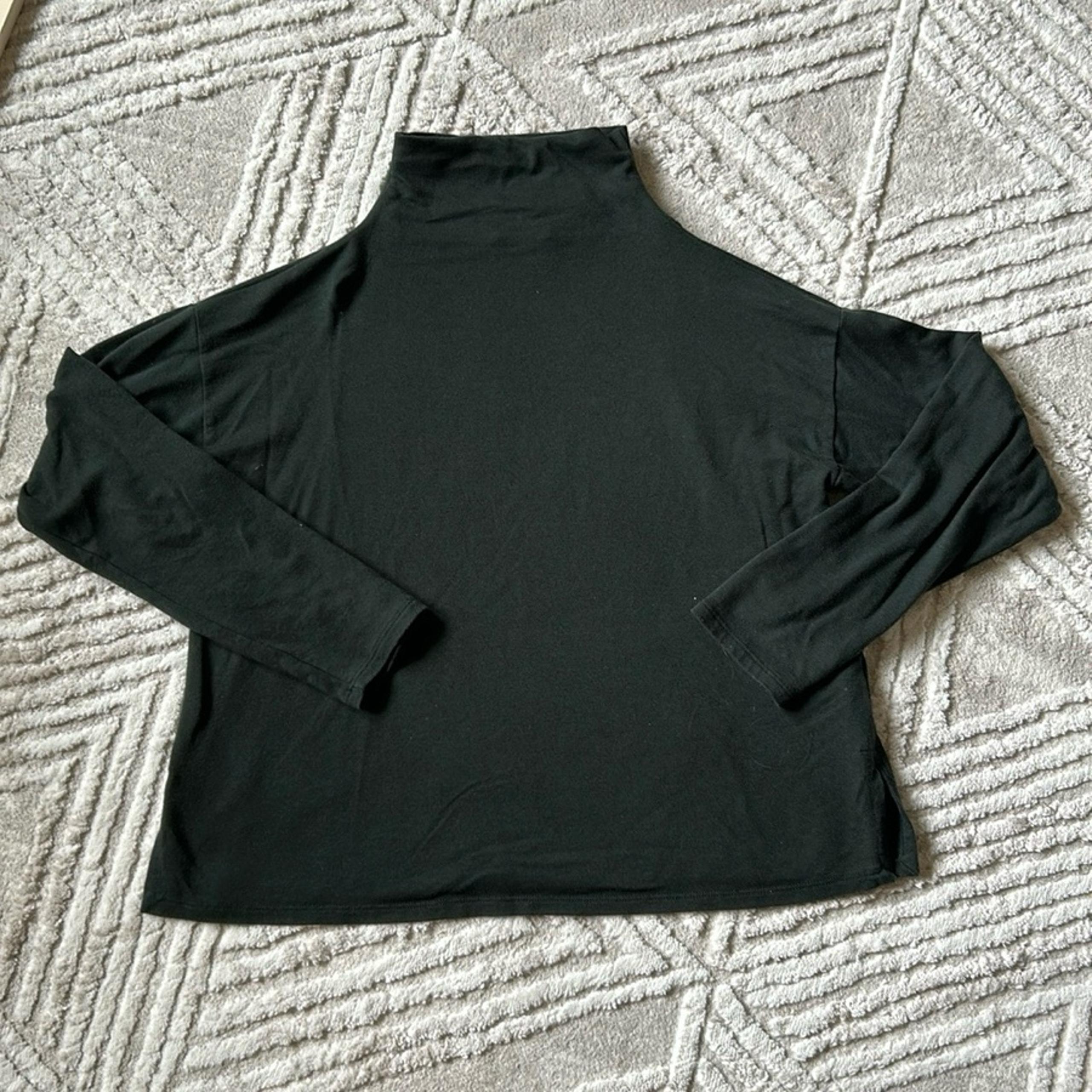 Green Eileen fisher mock neck sweater