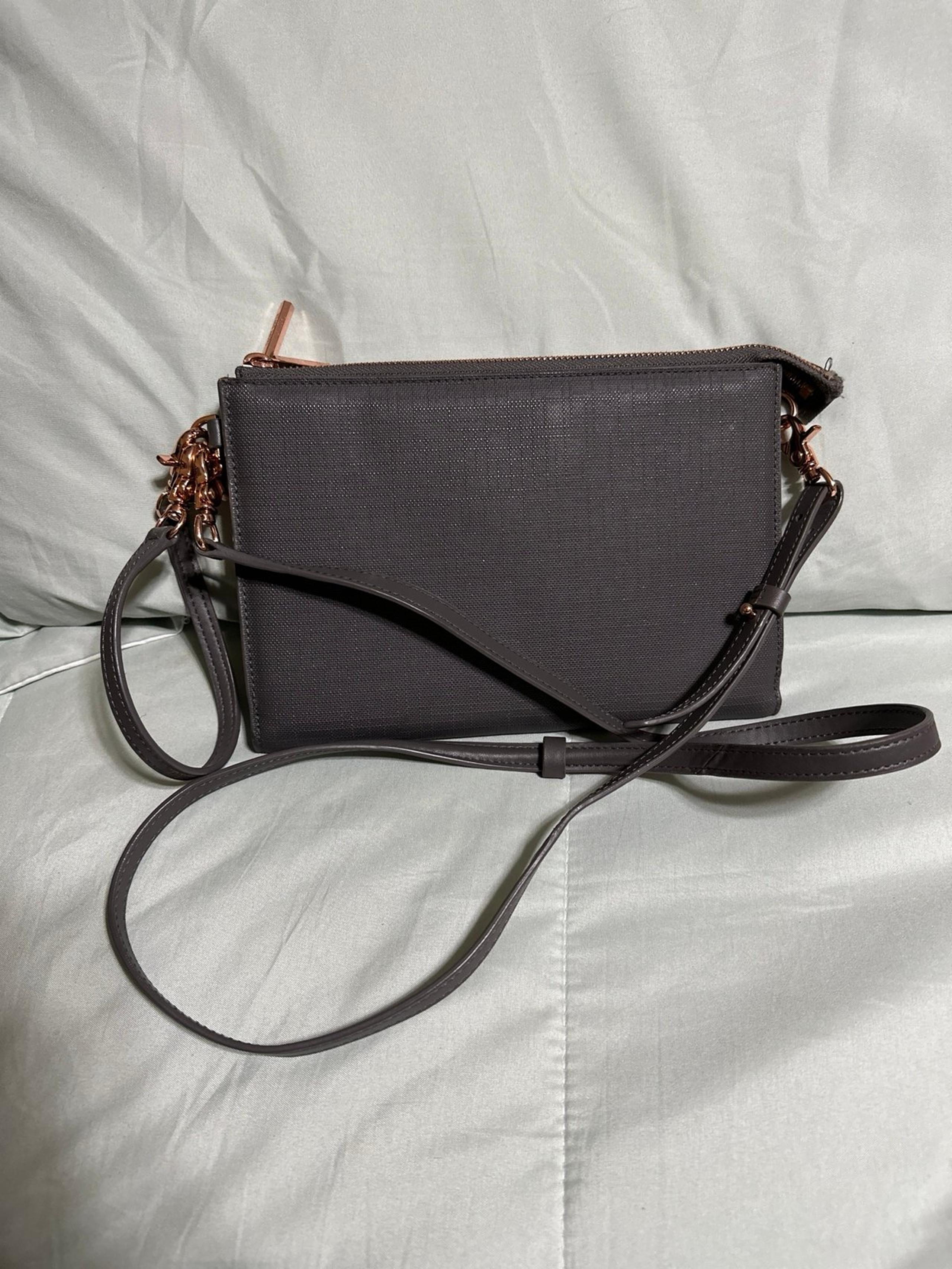 Dagne Dover Convertible Clutch Wallet in Graphite Gray