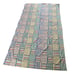 Vintage colorful abstract memphis modernist style curtain panel