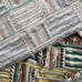 Vintage colorful abstract memphis modernist style curtain panel
