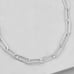 18K White Gold Paper Clip Chain Necklace Womens Silver Jewelry 18 Karat 20 20in