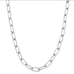 18K White Gold Paper Clip Chain Necklace Womens Silver Jewelry 18 Karat 20 20in