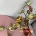 Vintage Antique Shabby Chic Floral Green Leaf Metal Candle Holder
