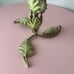 Vintage Antique Shabby Chic Floral Green Leaf Metal Candle Holder