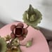 Vintage Antique Shabby Chic Floral Green Leaf Metal Candle Holder