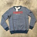 Fiorucci Sweatshirt Mens XL Blue Long Sleeve Spell Out Round Neck Retro
