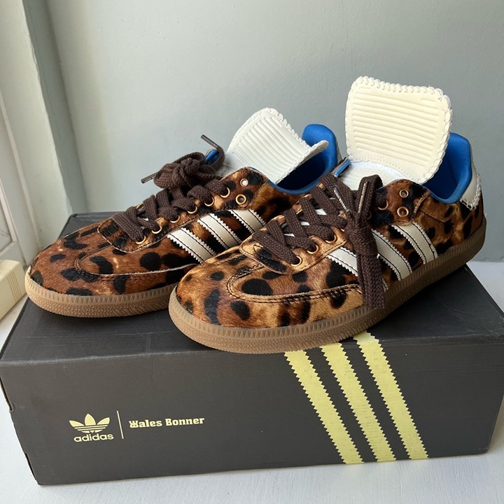 Wales Bonner x adidas Samba Leopard Pony Sneaker Women's Size 8