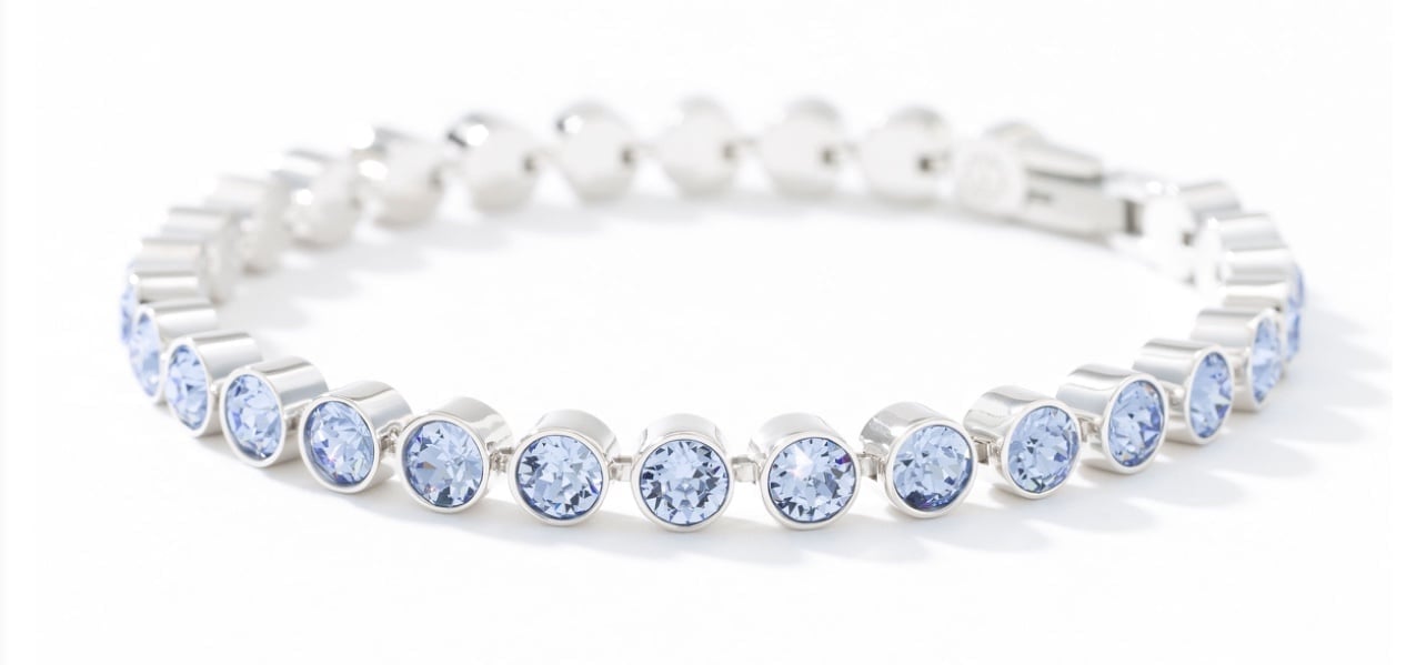 Touchstone Crystal by Swarovski MINI ice bracelet light sapphire BNIB