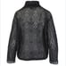See by Chloe Black Sheer Mesh Open Weave Turtleneck Sweater Lace Trim Boxy XS