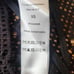 See by Chloe Black Sheer Mesh Open Weave Turtleneck Sweater Lace Trim Boxy XS