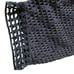See by Chloe Black Sheer Mesh Open Weave Turtleneck Sweater Lace Trim Boxy XS