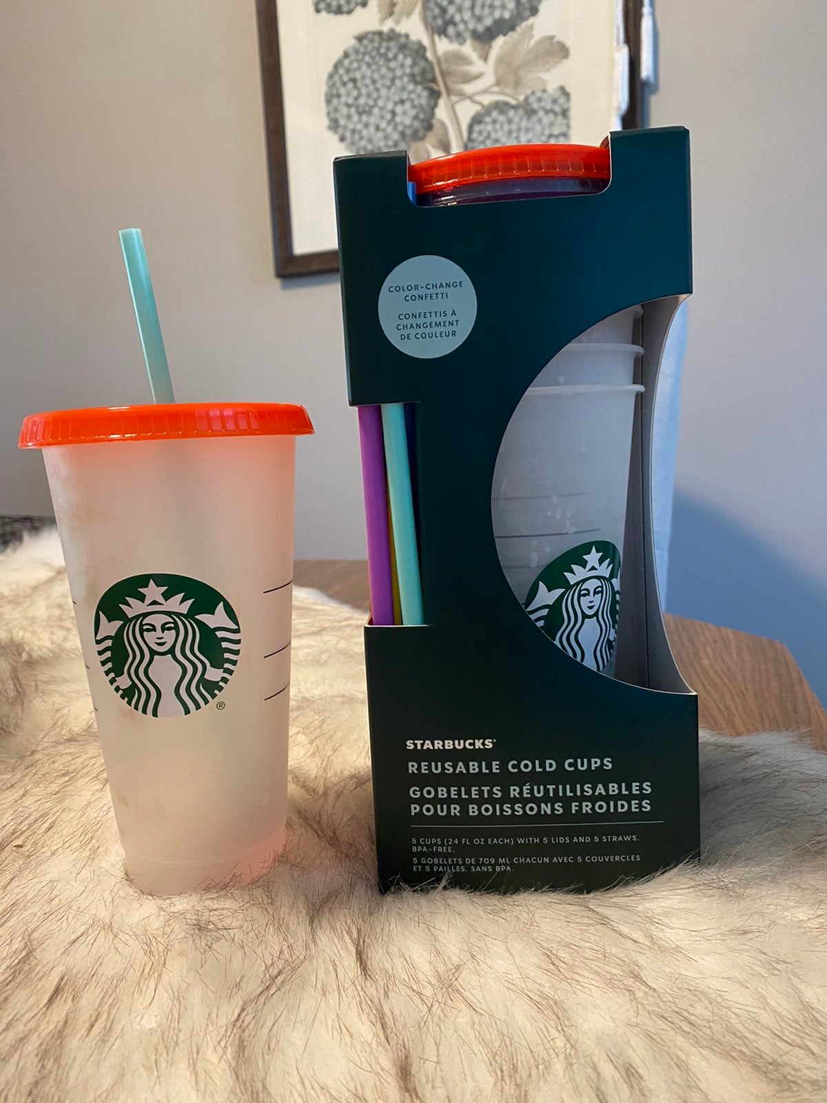 Starbucks Color changing tumbler set