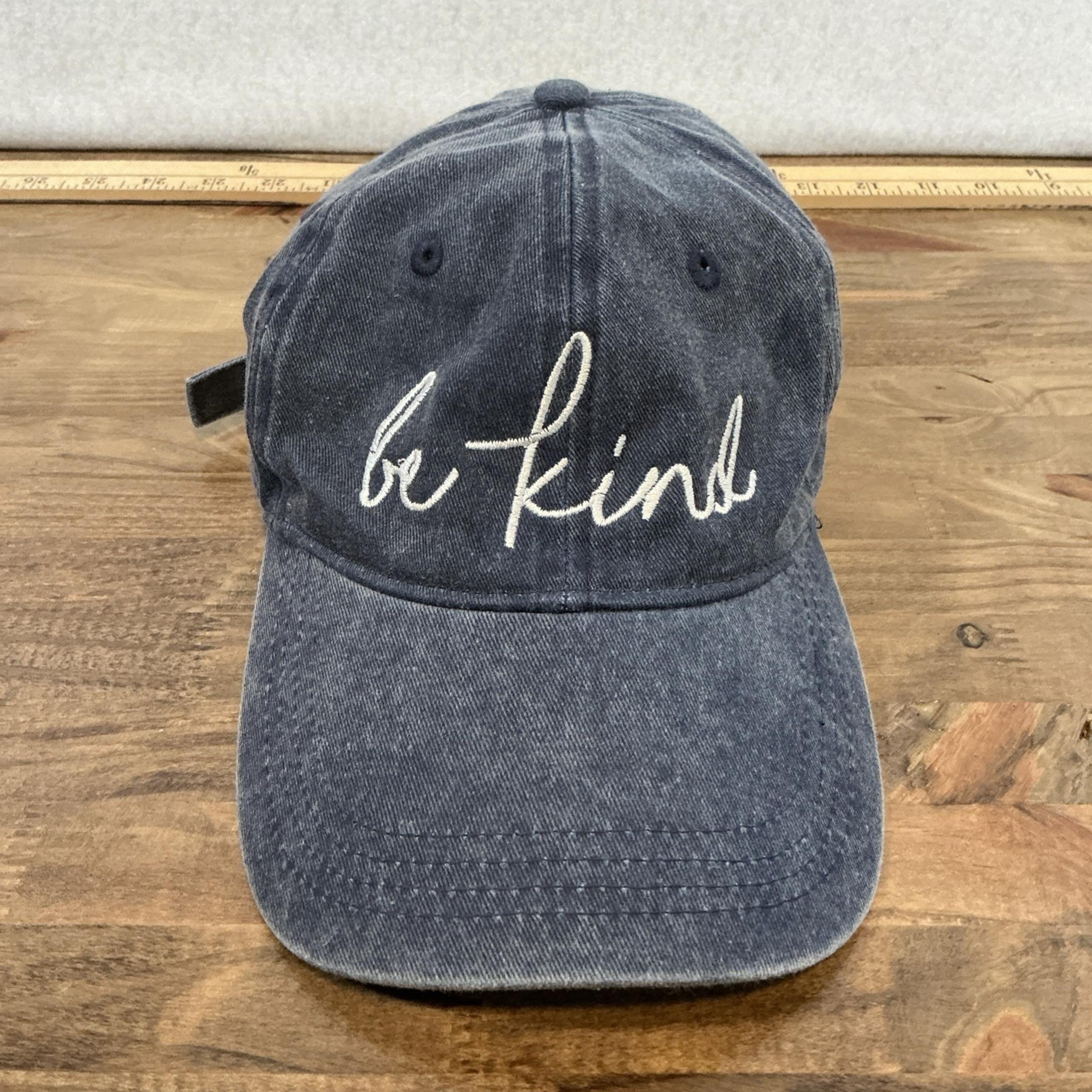 Be Kind Logo Blue Womens Baseball Cap Strapback