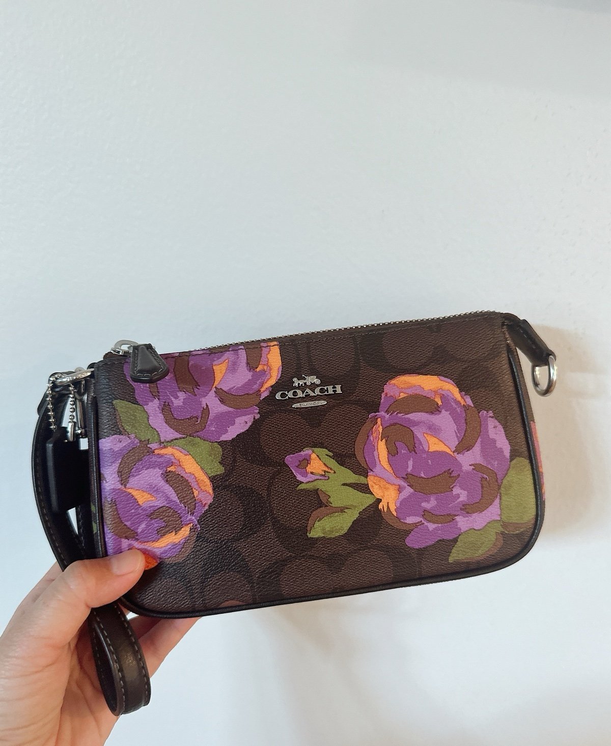 Coach Nolita 19 In Signature Canvas With Rose Print CL676 NWT