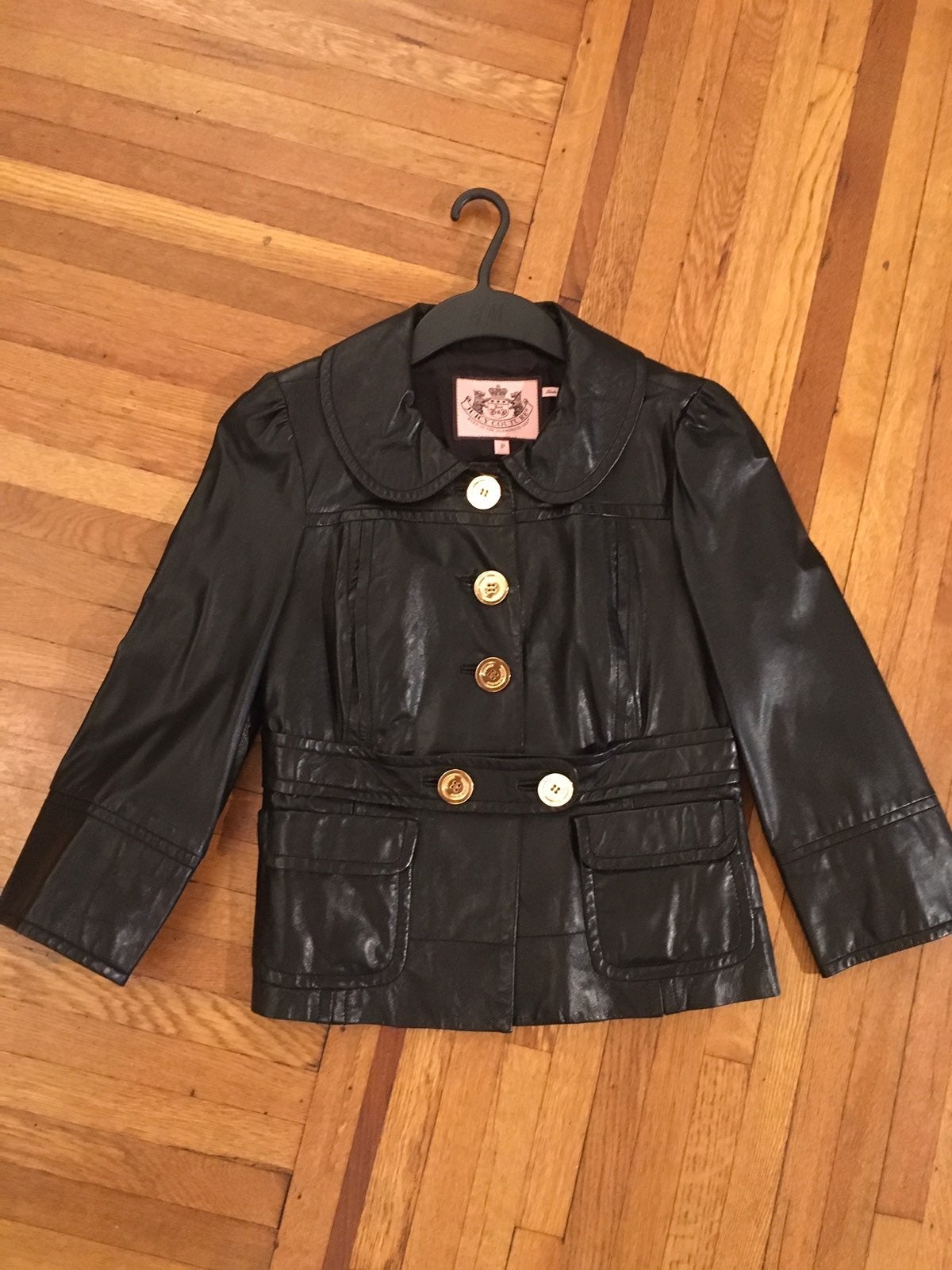 Juicy Couture Leather Jacket Sz P (XS)