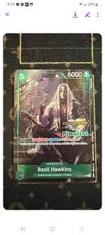 Basil Hawkins Finalist Prize Card