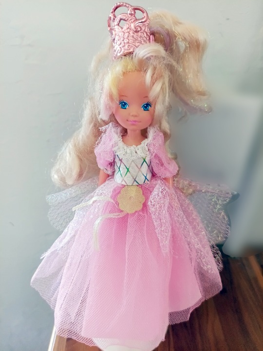 Mattel Lady Lovely Locks Doll 1988 Sparkle Pretty – Crown, Dress, Original Owner