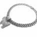 Hip Hop GOAT Bling Pendant & 12mm 18 Iced Box Lock Cuban Choker Chain Necklace