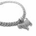 Hip Hop GOAT Bling Pendant & 12mm 18 Iced Box Lock Cuban Choker Chain Necklace