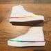 New VANS Rainbow Foxing Sk8-Hi Tapered Shoes M 5.5 W 7