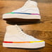 New VANS Rainbow Foxing Sk8-Hi Tapered Shoes M 5.5 W 7