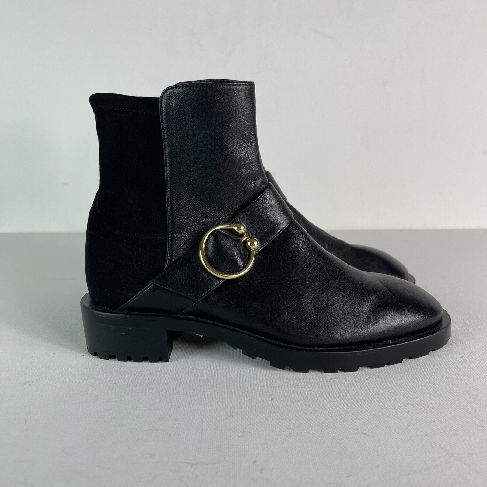STUART WEITZMAN NWB Women’s Luxering Black Ankle Boots 6.5