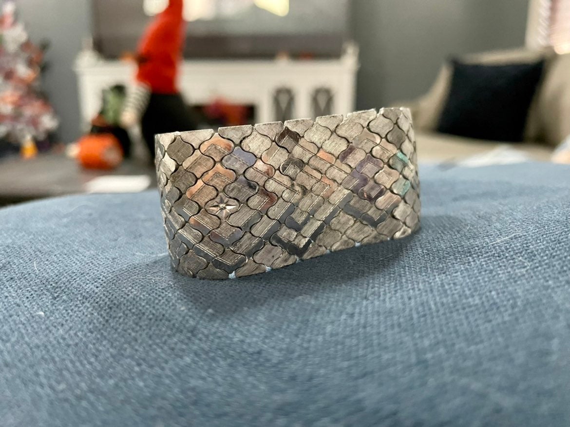 *VINTAGE* 1970's Sterling Silver bracelet 2.6oz