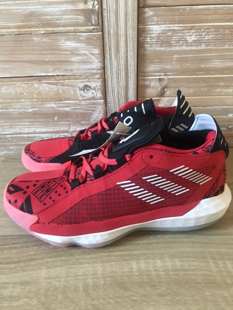 Adidas Dame 6 Red Big Kids 5 Geek Up