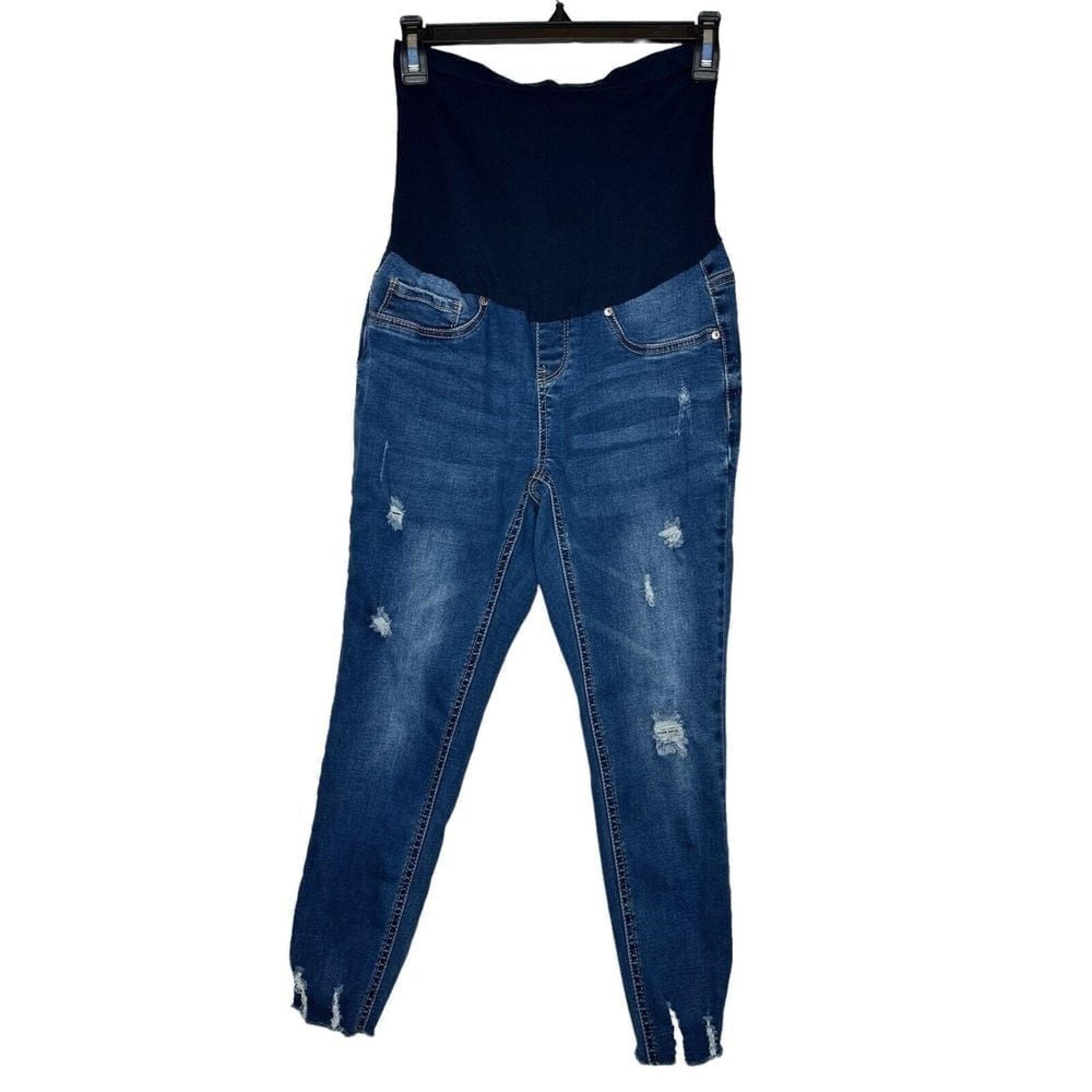 BLUE SAVVY Maternity Jeans  Tummy Support Stretch Women's Large