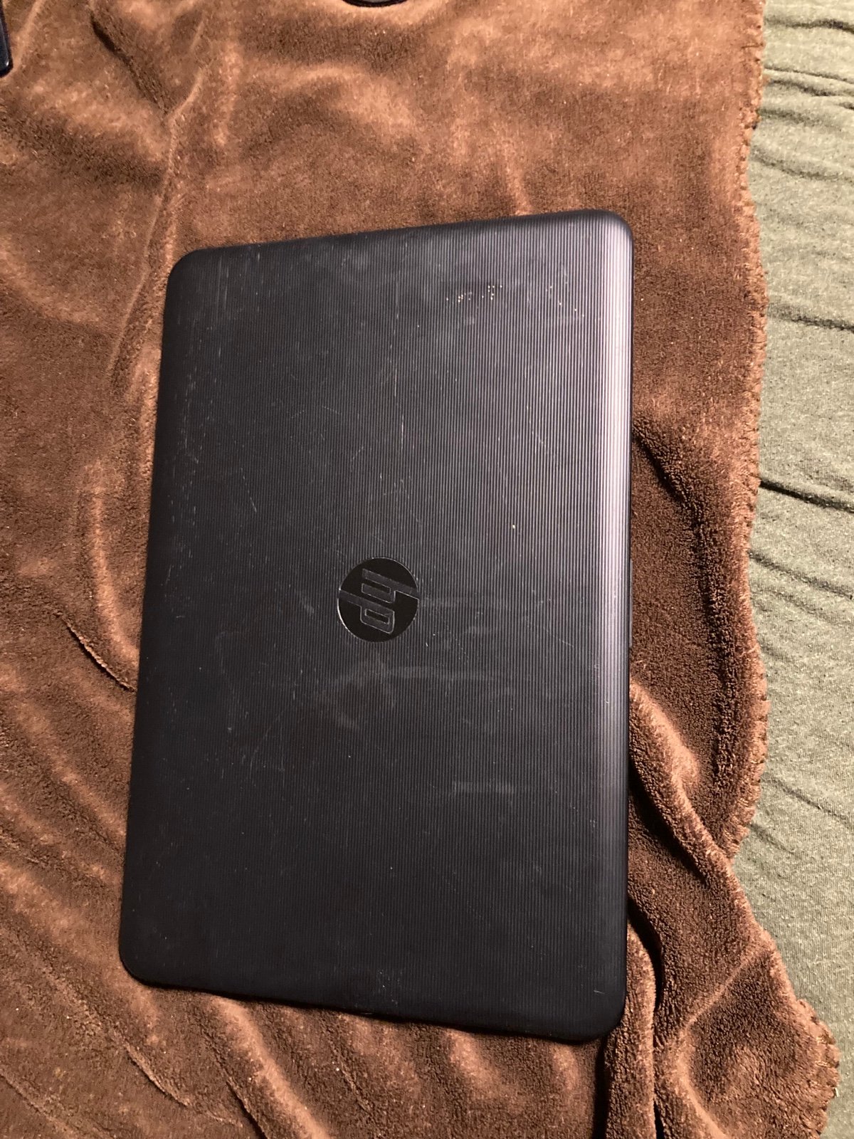 HP laptop and charger