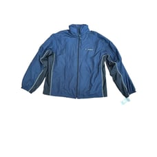 VTG REEBOK Men's Windbreaker Jacket Athletic Full Zip Blue Size M