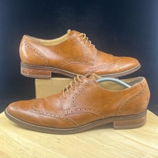 Cole Haan Grand OS Men's 12 M Brown Wingtip Oxford Madison Medallion Leather
