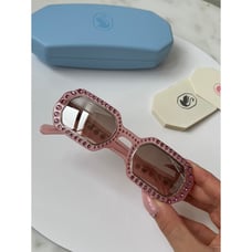 NEW Swarovski SK345 Pink Crystal Sunglasses