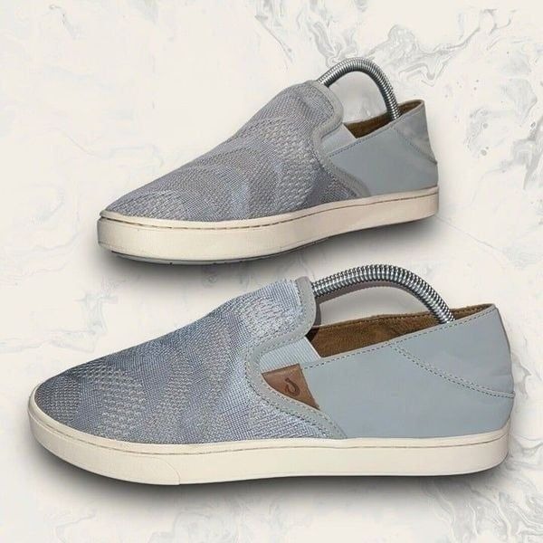 Olukai Pehuea Baby Light Blue Comfort Casual Slip On Shoes Women’s Size 10