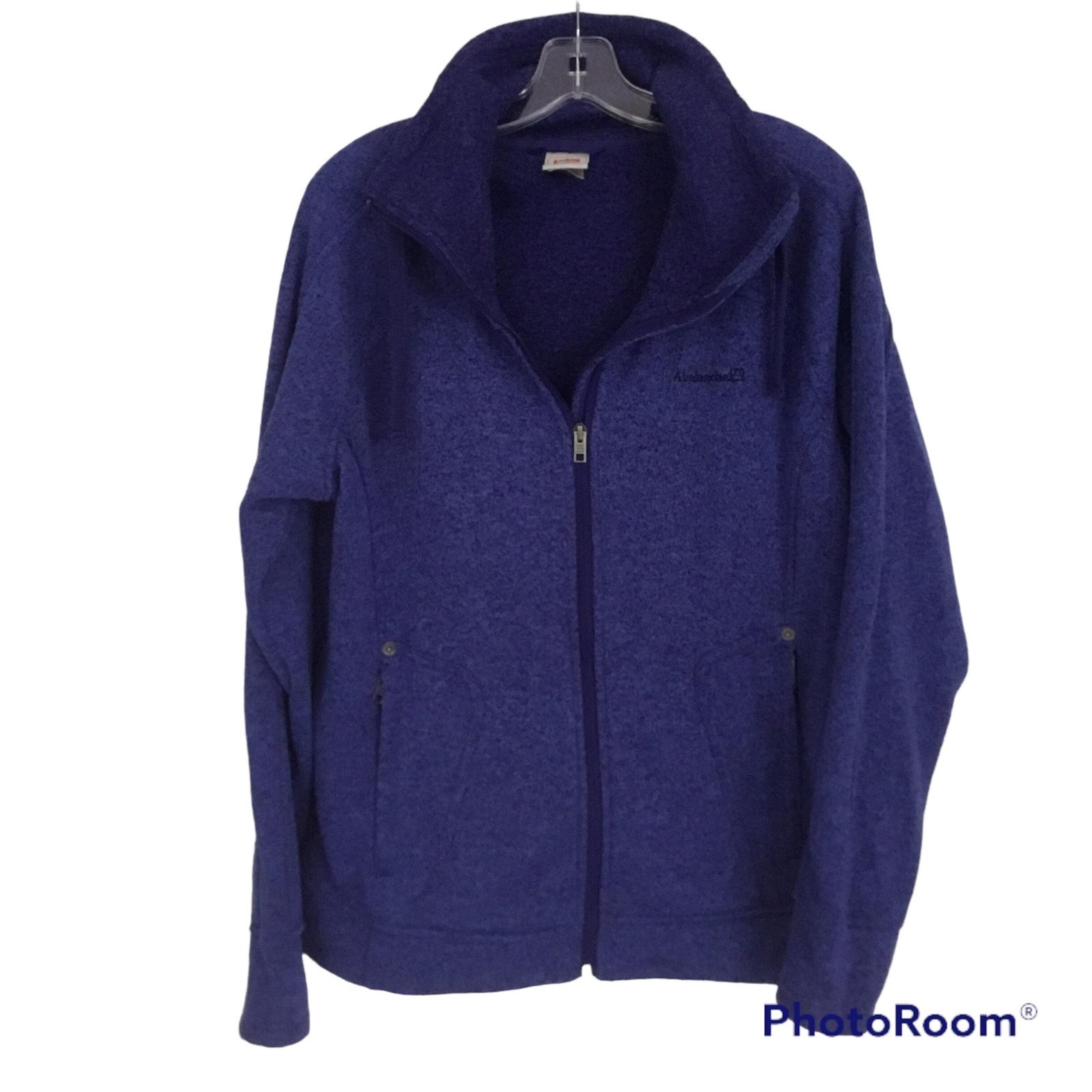 Avalanche Women’s Purple Zip Up Mock Neck Fleece Jacket XL