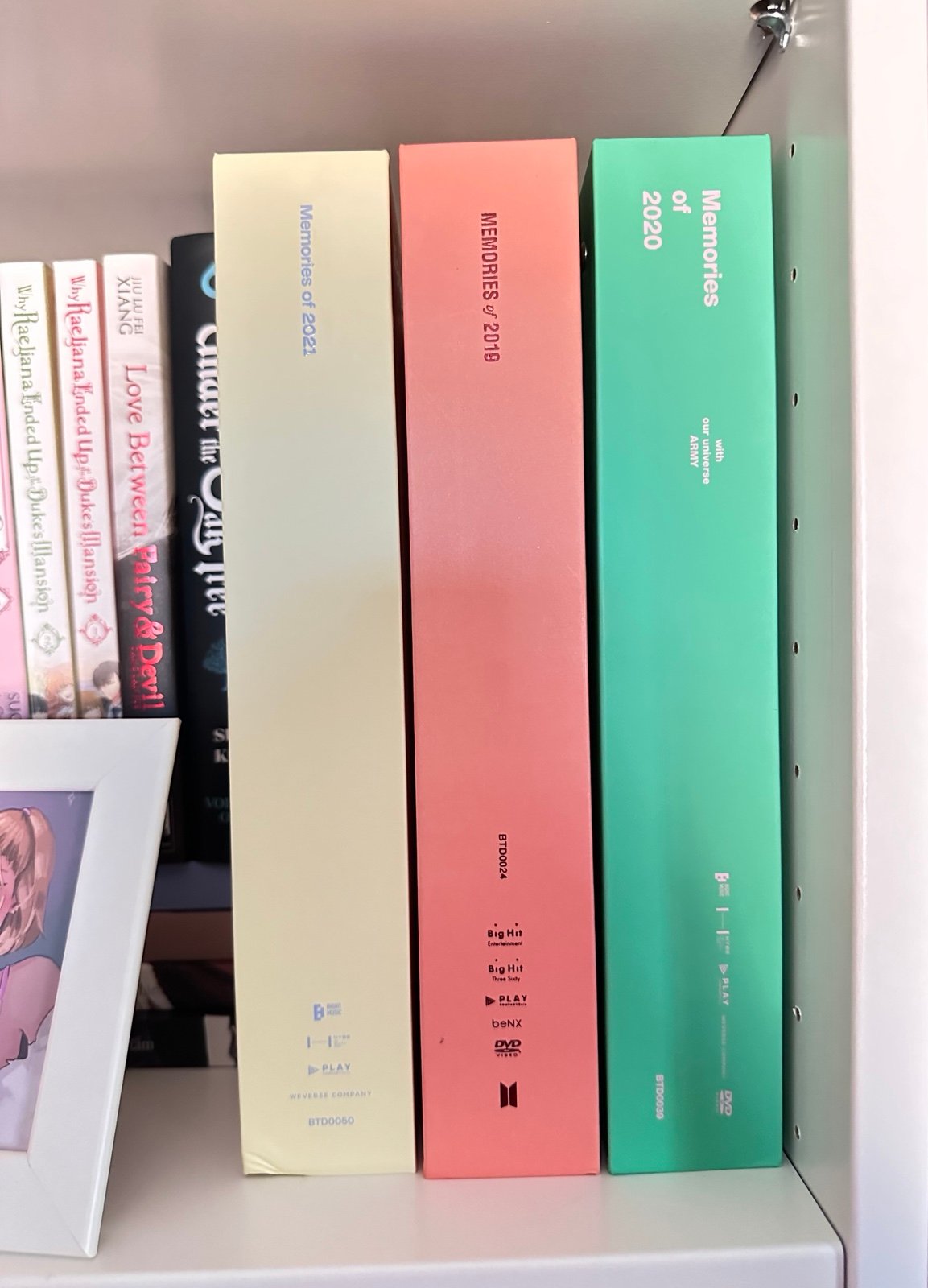 BTS memories of 2019 2020 2021 dvd bundle