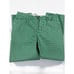 Lands End Womens Green White Gingham Check Capri Pants Pockets Cotton Blend 10