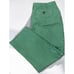 Lands End Womens Green White Gingham Check Capri Pants Pockets Cotton Blend 10