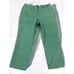 Lands End Womens Green White Gingham Check Capri Pants Pockets Cotton Blend 10