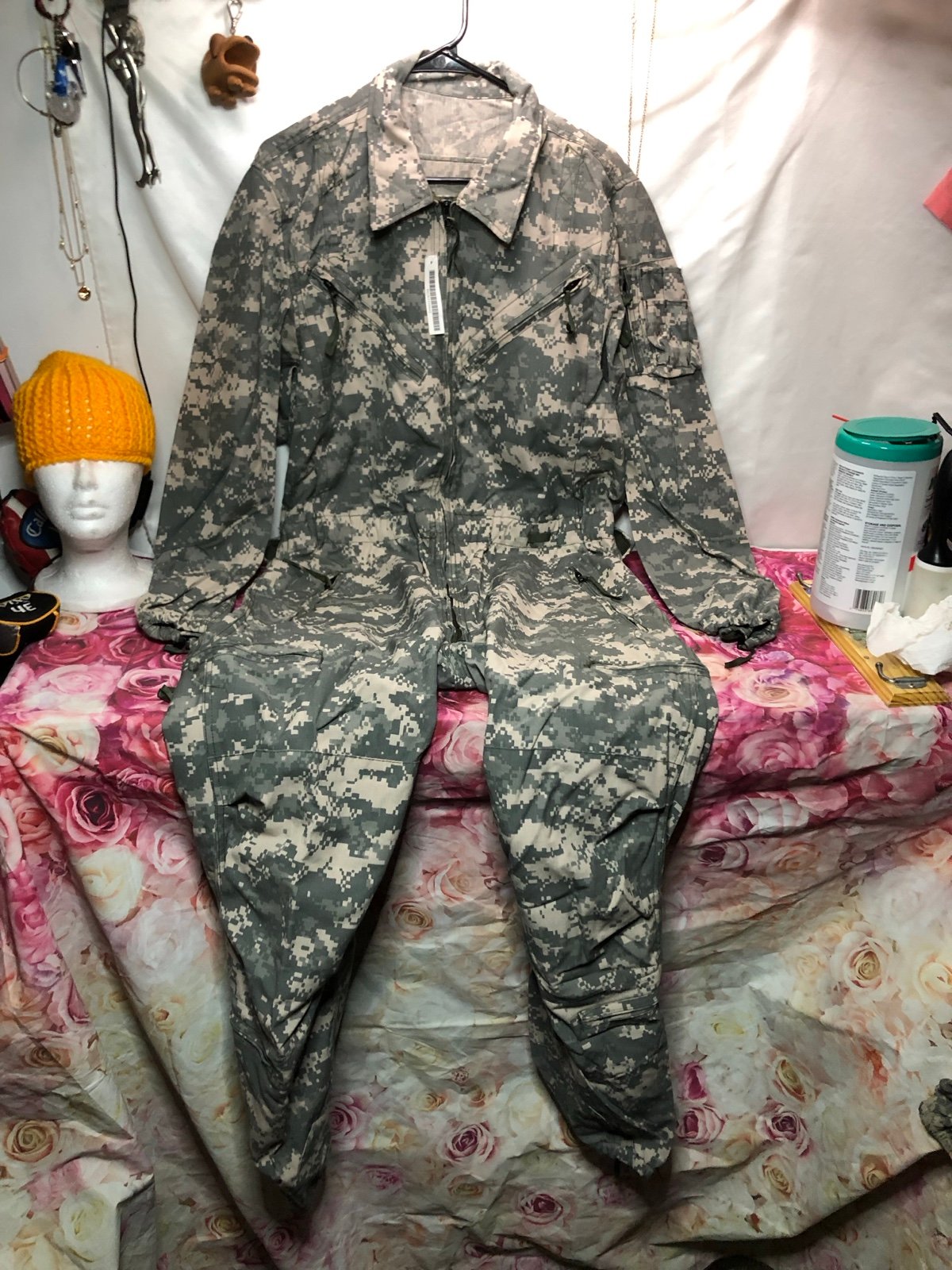 Men’s medium regular combat digital camo overalls