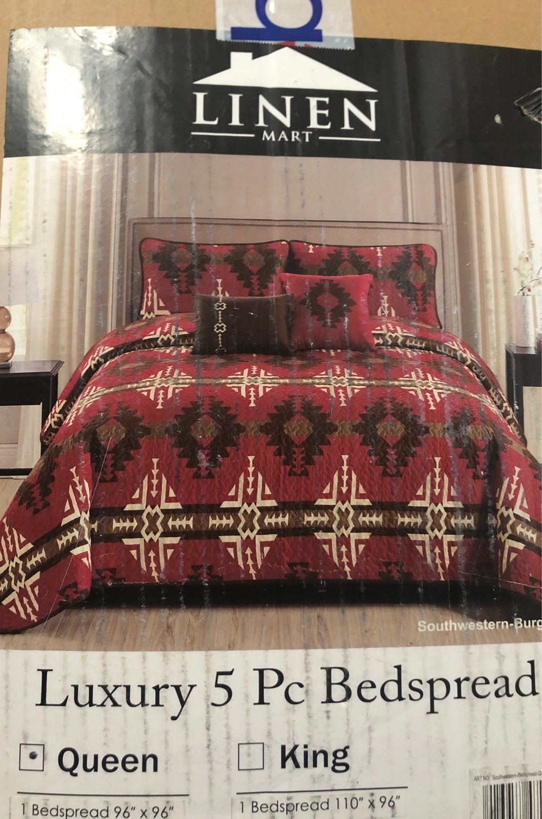 Aztec Print bedspread set